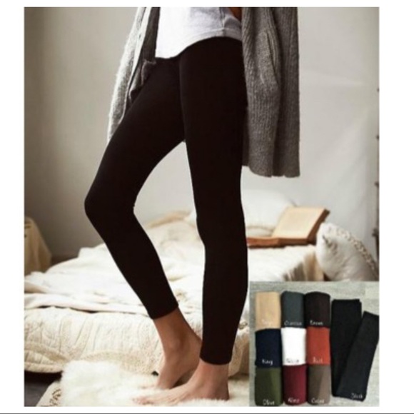 ShopEvelynne Pants - Black Best Fitting Fleece leggings